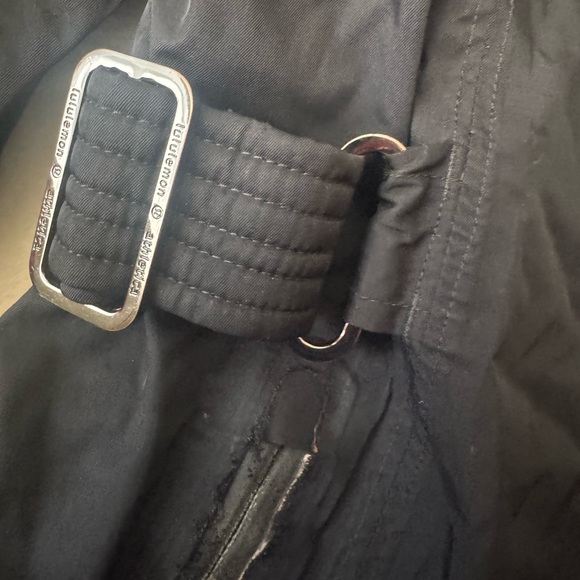 Lululemon Apres Piste Quilted Warm Lined Hood Jacket 2Layer Coat Pocket Black 10 - Picture 10 of 16